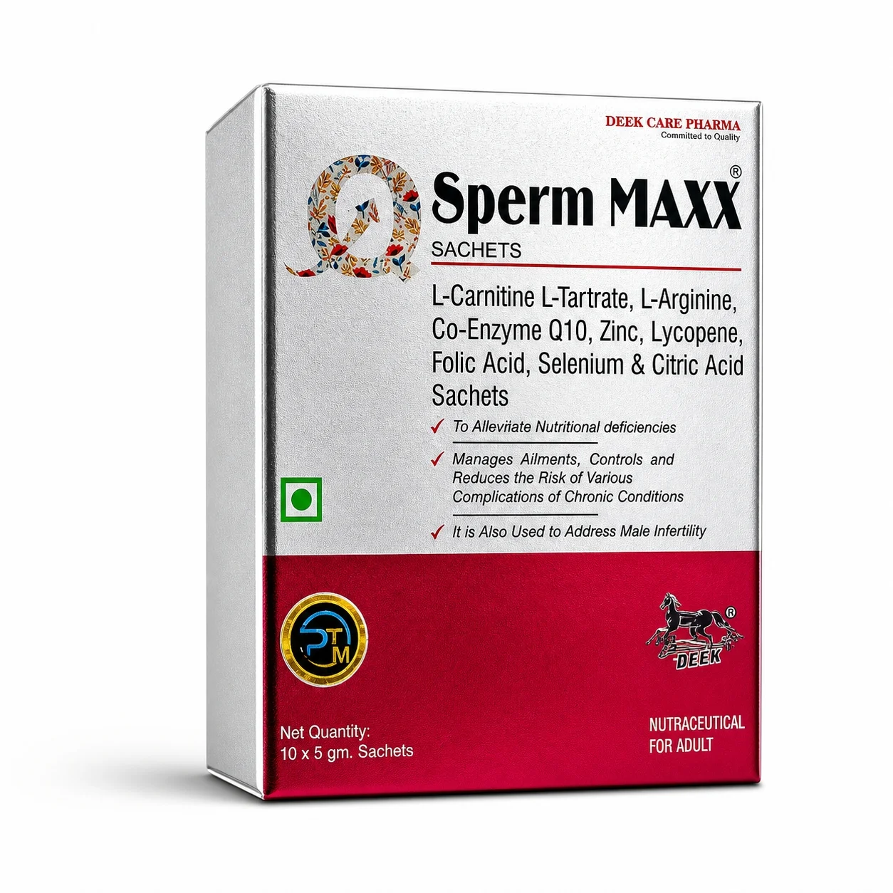 Sperm MAXX Sachets Box View